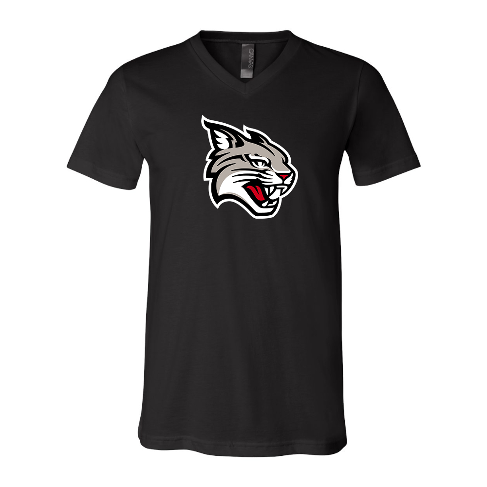 Davidson Wildcats BELLA  CANVAS - Jersey V-Neck T-Shirt