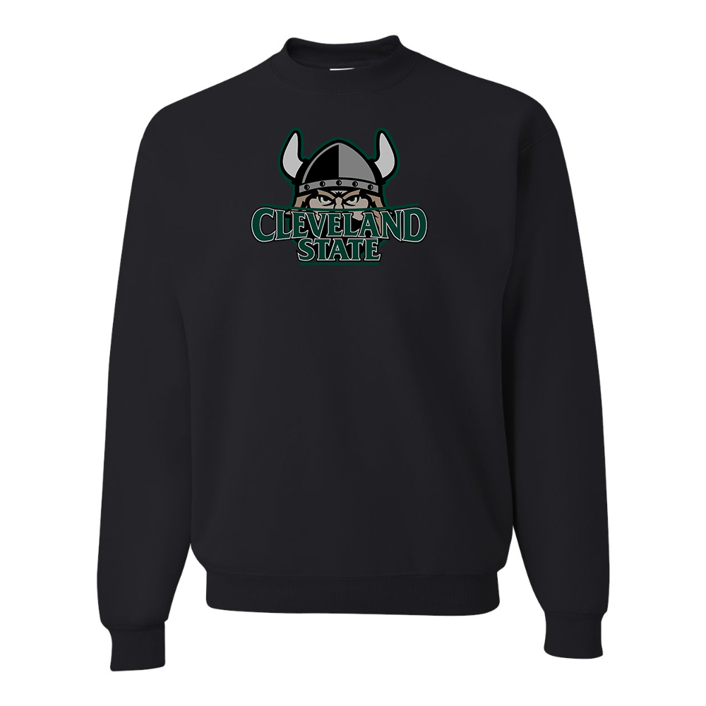 Men's Cleveland State Vikings JERZEES NuBlend Crewneck Sweatshirt