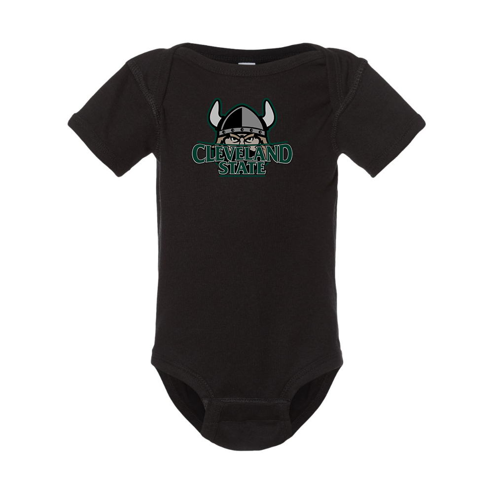 Cleveland State Vikings  Rabbit Skins Infant Baby Rib Bodysuit