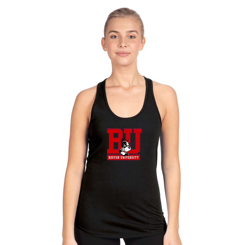 Women's Boston University Terriers Next Level Ideal Racerback Tank