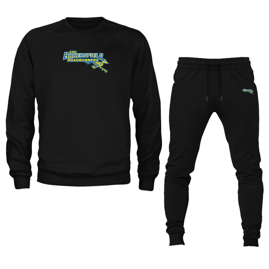 Men's  CSU-Bakersfield Roadrunners Crewneck Sweatshirt Joggers Suit