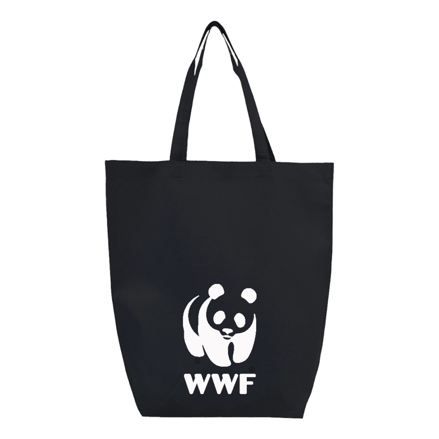 WWF Q-Tees Non-Woven Gusset Bottom Tote