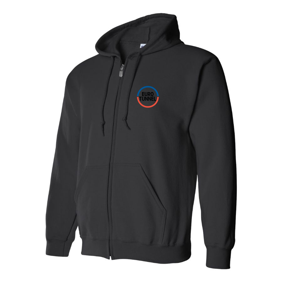 Men's   Eurotunnel   Logo Zipper Hoodie