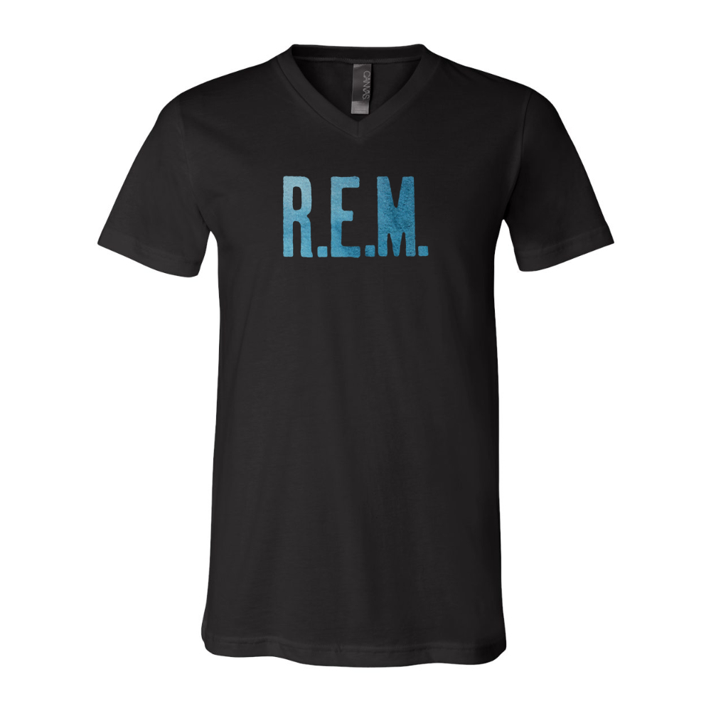 R.E.M. Blue BELLA  CANVAS - Jersey V-Neck T-Shirt