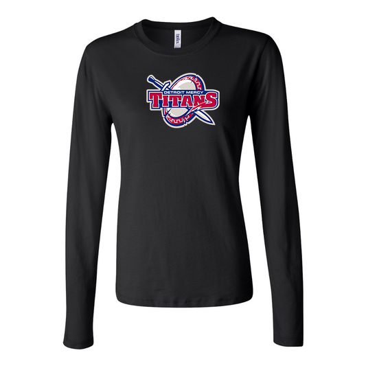 BELLA CANVAS Detroit Titans  Jersey Long Sleeve Tee