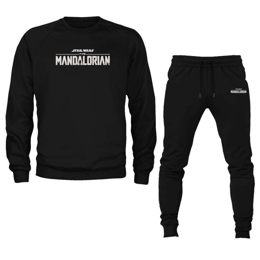 Men's Star Wars The Mandalorian Crewneck Sweatshirt Joggers Suit