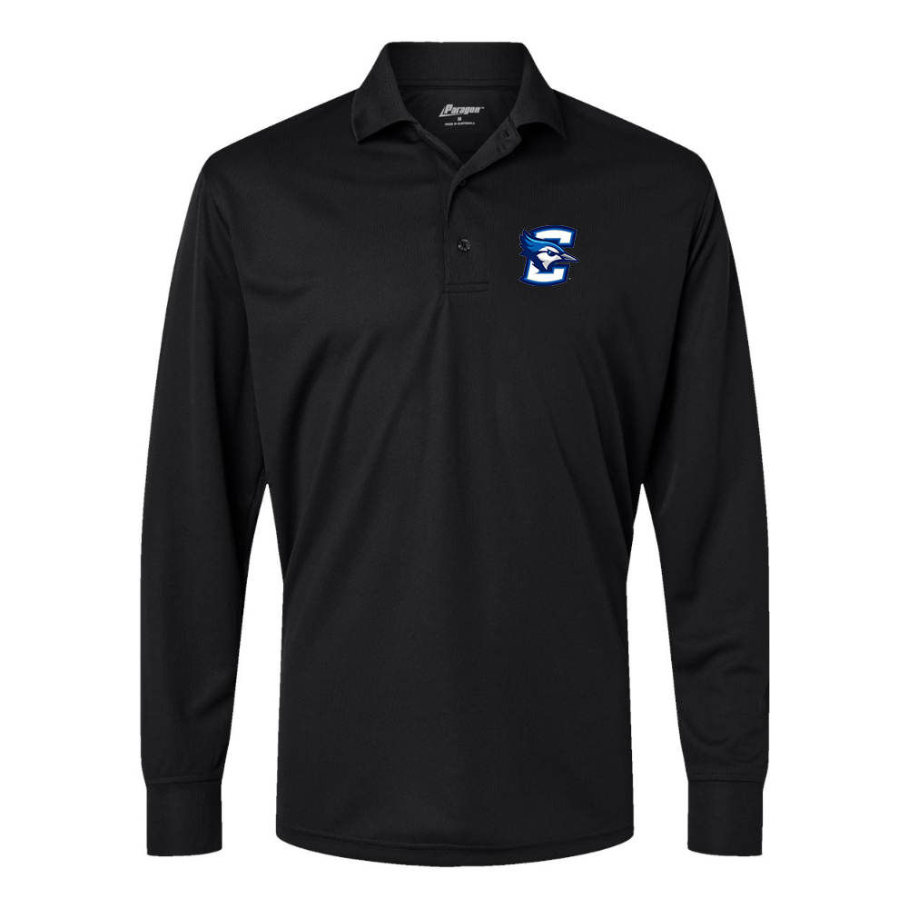 Men's  Creighton Bluejays Paragon Prescott Long Sleeve Polo
