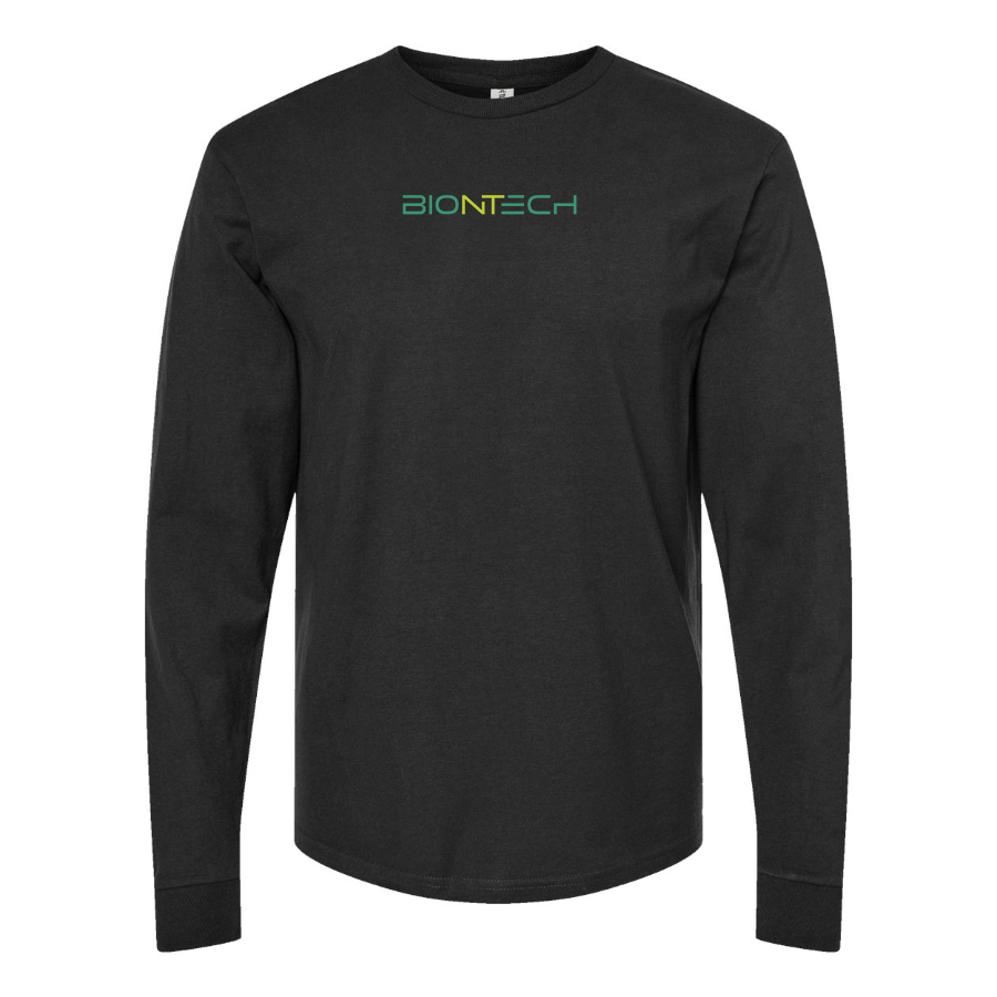 Men's Biontech Logo Cotton Long Sleeve T-Shirt