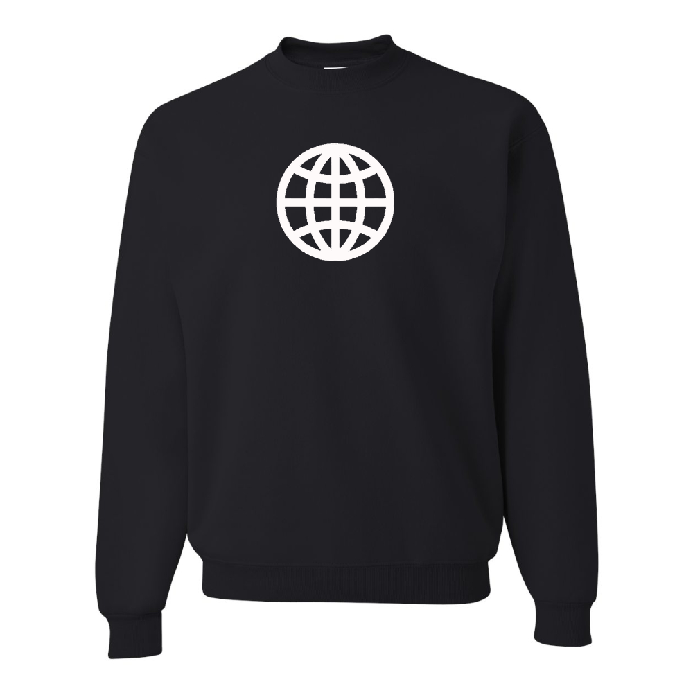 Men's  Internet Globe JERZEES NuBlend Crewneck Sweatshirt