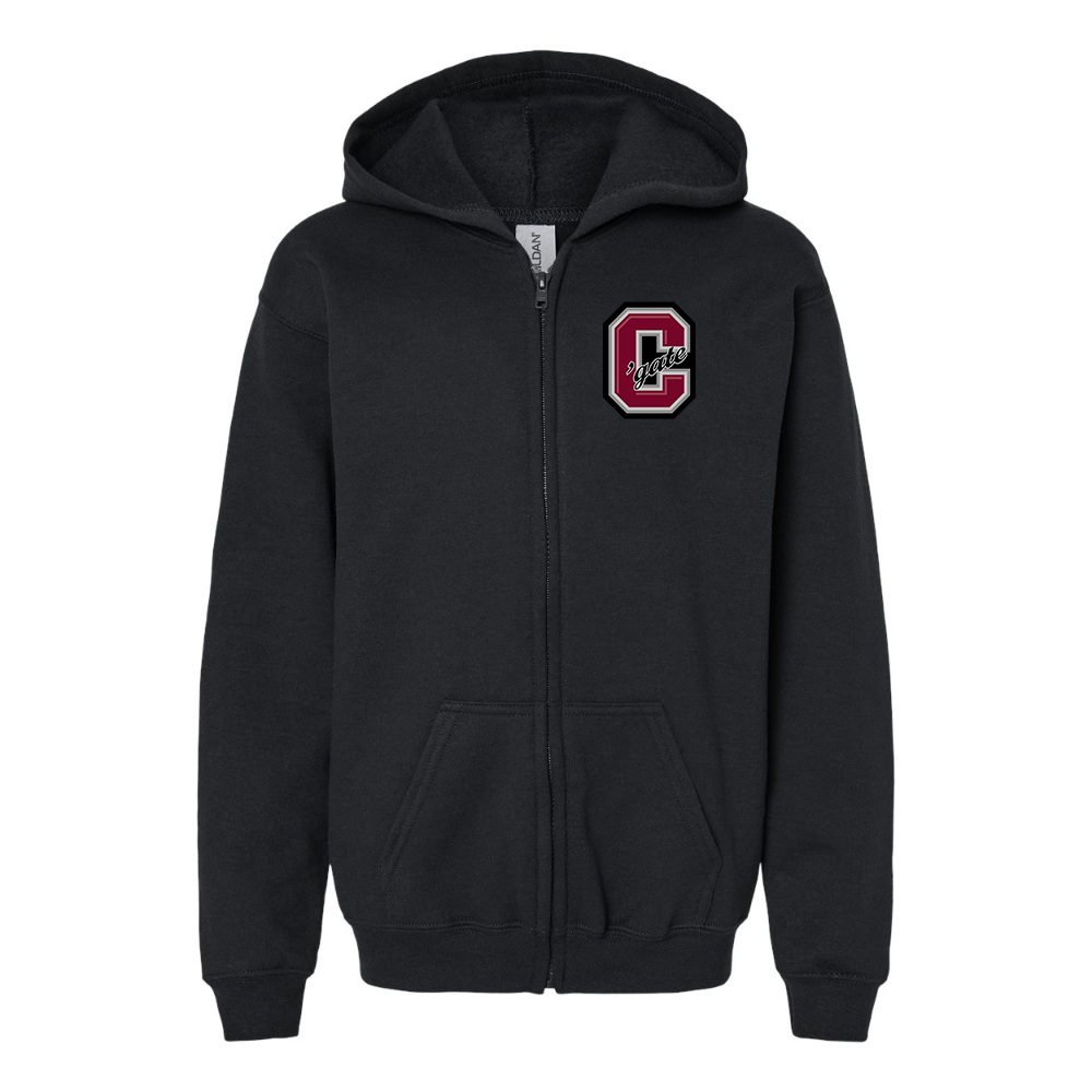 Youth  Colgate Raiders   Gildan Heavy Blend Full Zip Hooded Sweatshirt
