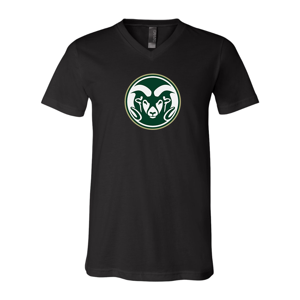 Colorado State Rams BELLA  CANVAS - Jersey V-Neck T-Shirt
