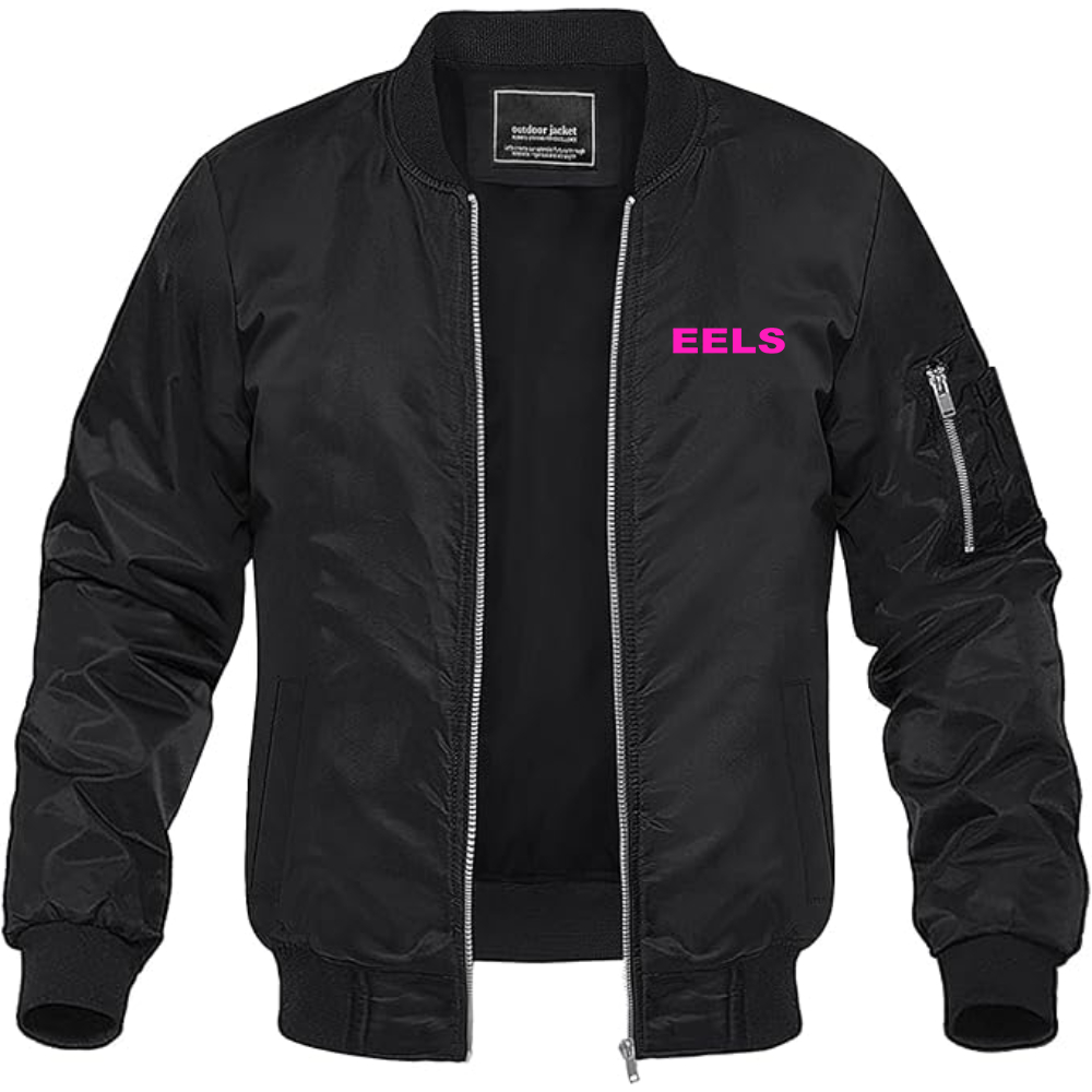 Men's Eels Lightweight Bomber Jacket Windbreaker Softshell Varsity Jacket Coat