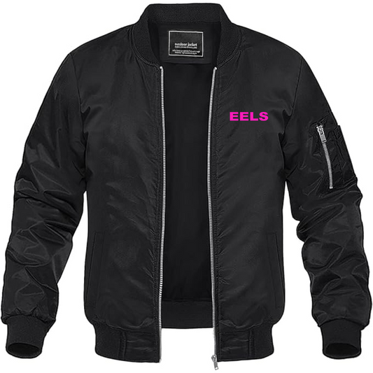 Men's Eels Lightweight Bomber Jacket Windbreaker Softshell Varsity Jacket Coat