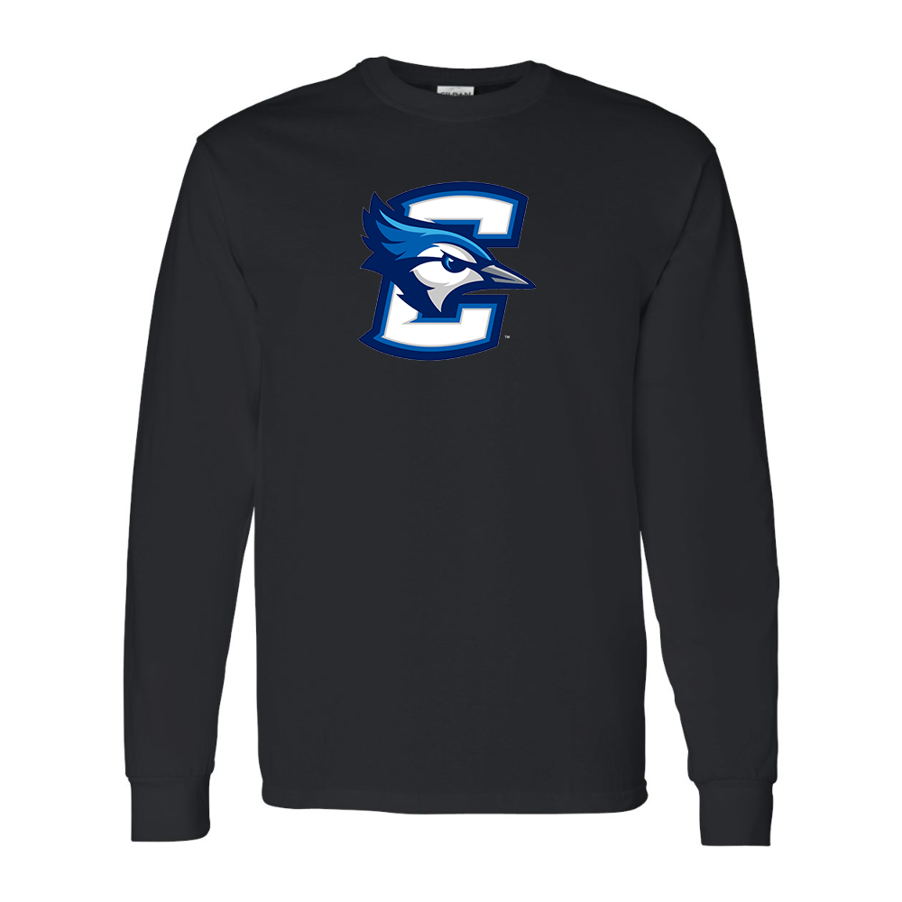 Men's Creighton Bluejays  Gildan Heavy Cotton Long Sleeve T-Shirt