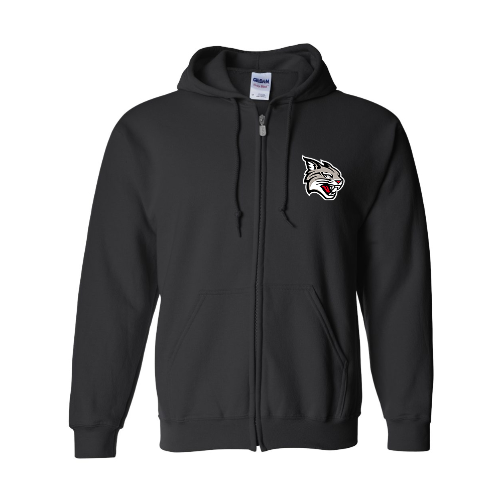 Men's  Davidson Wildcats Gildan  Heavy Blend Full Zip Hooded Sweatshirt