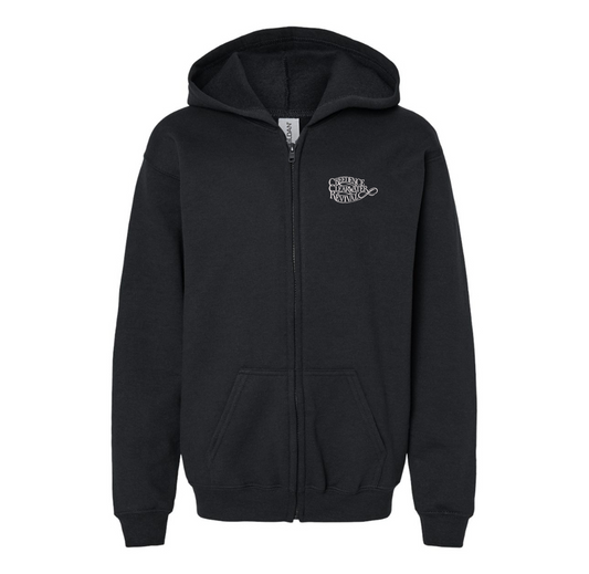 Youth Creedence Clearwater Revival Gildan Heavy Blend Full Zip Hooded Sweatshirt