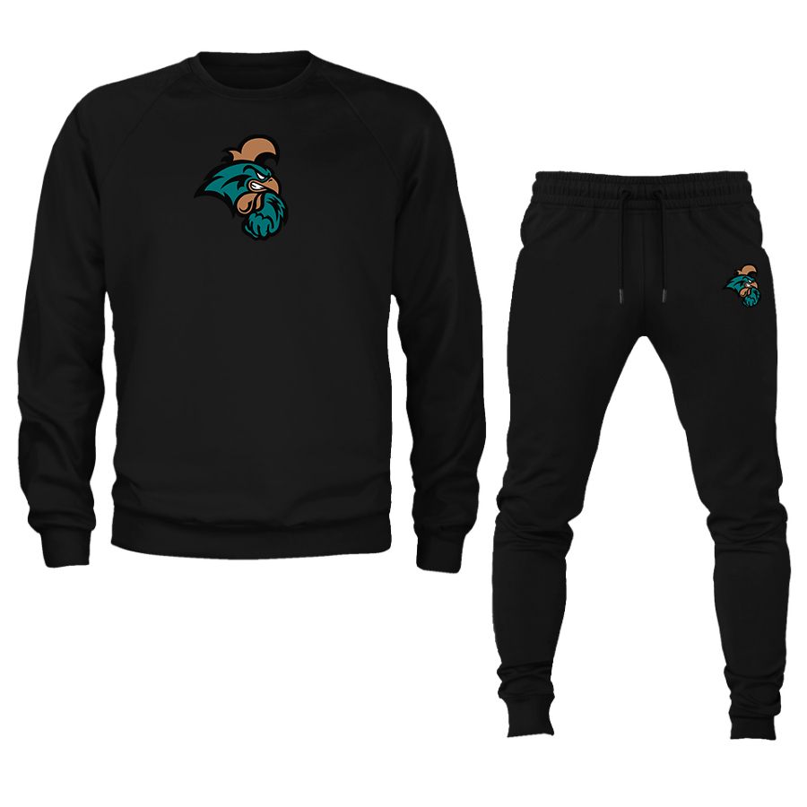 Men's Coastal Carolina Chanticleers  Crewneck Sweatshirt Joggers Suit