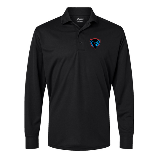 Men's DePaul Blue Demons Paragon Prescott Long Sleeve Polo