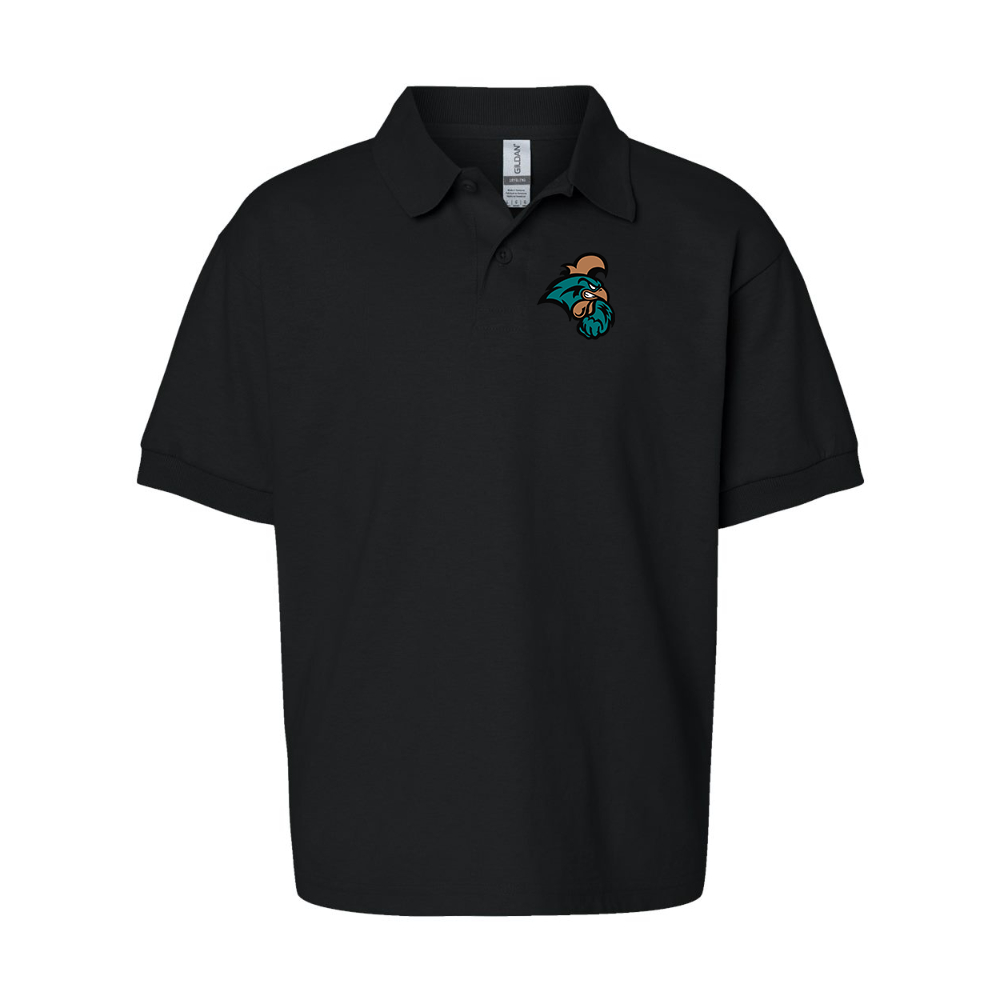Youth    Coastal Carolina Chanticleers  Gildan Dry Blend Jersey Polo