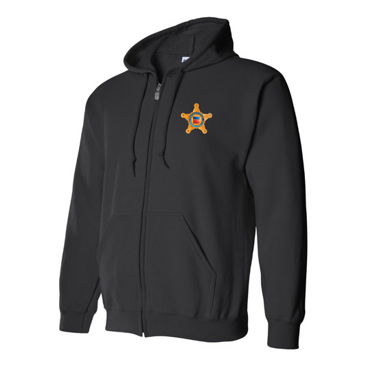 Men's Secret Service Star Logo  Zipper Hoodie