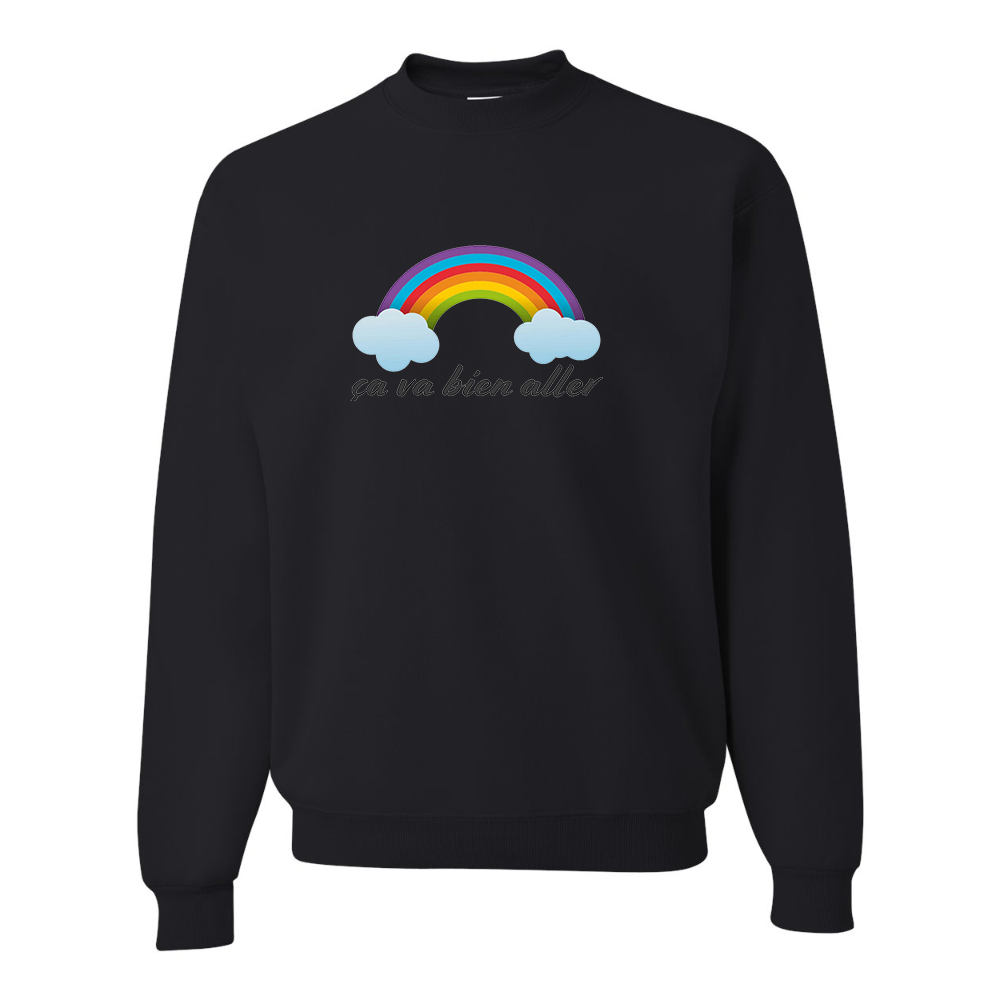 Men's Ça va bien aller JERZEES NuBlend Crewneck Sweatshirt
