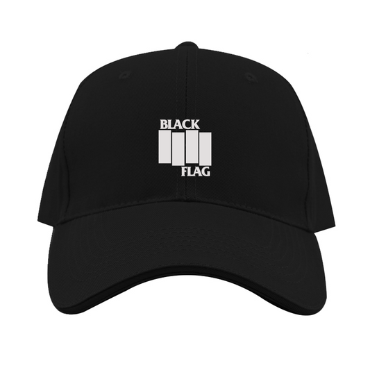 Black Flag Logo  Dad Baseball Cap Hat