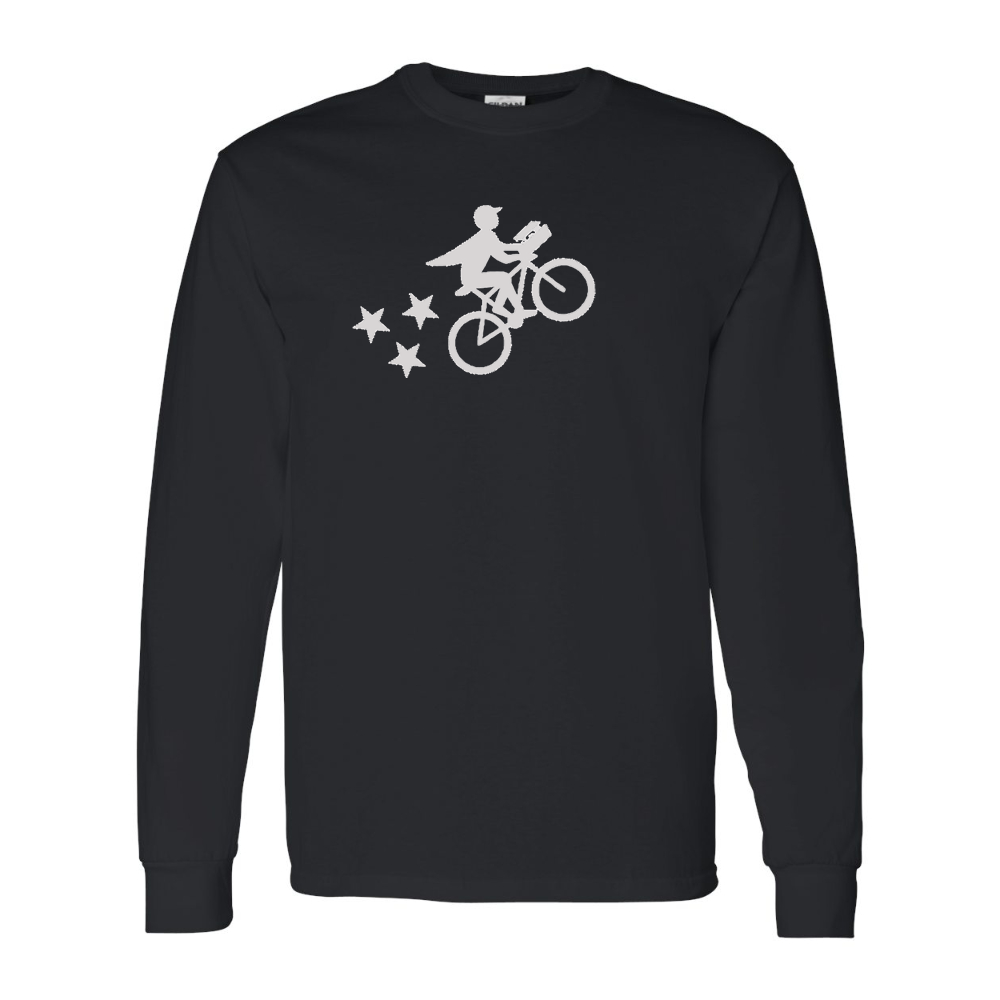 Men's Postmates Bike Gildan Heavy Cotton Long Sleeve T-Shirt