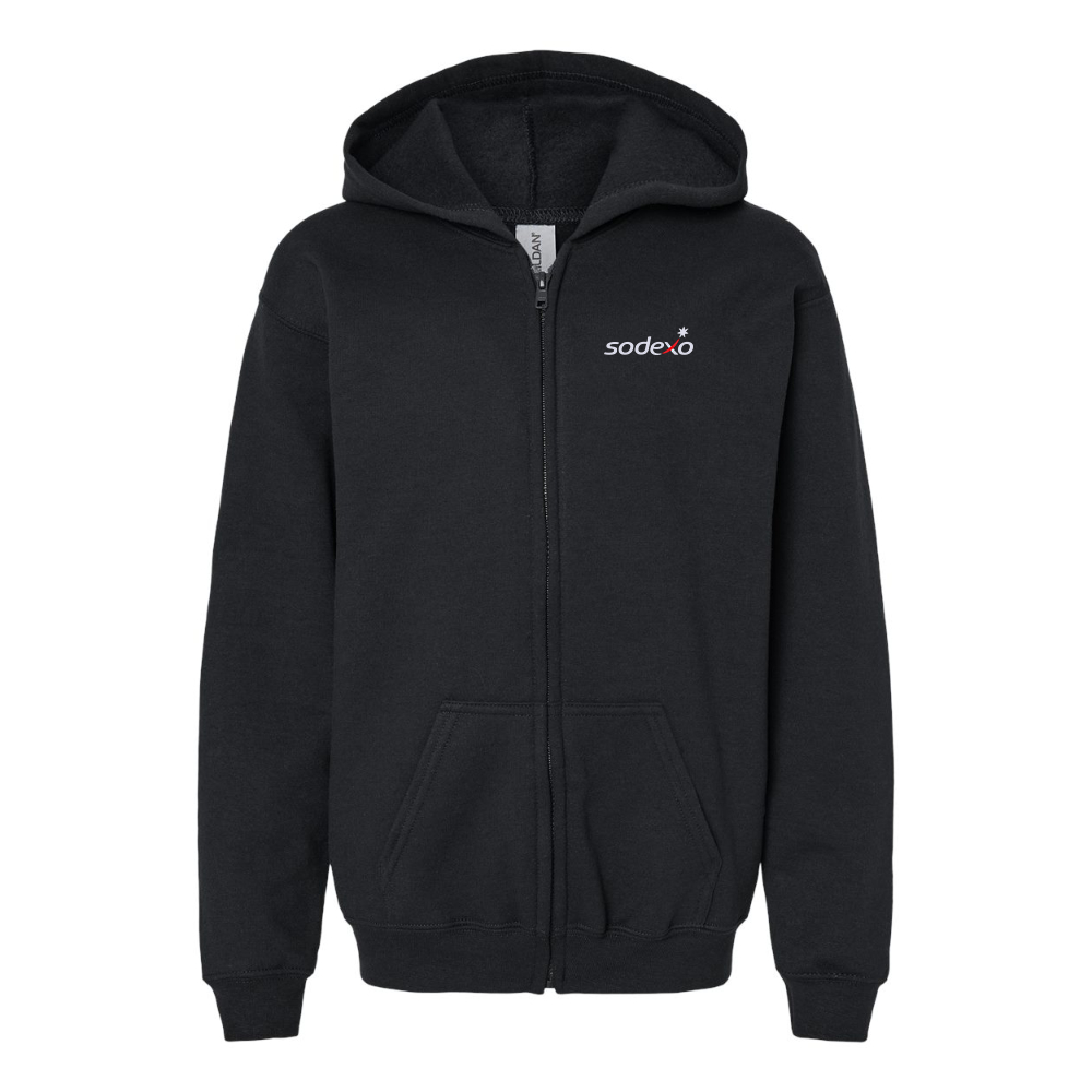 Youth Sodexo Gildan Heavy Blend Full Zip Hooded Sweatshirt
