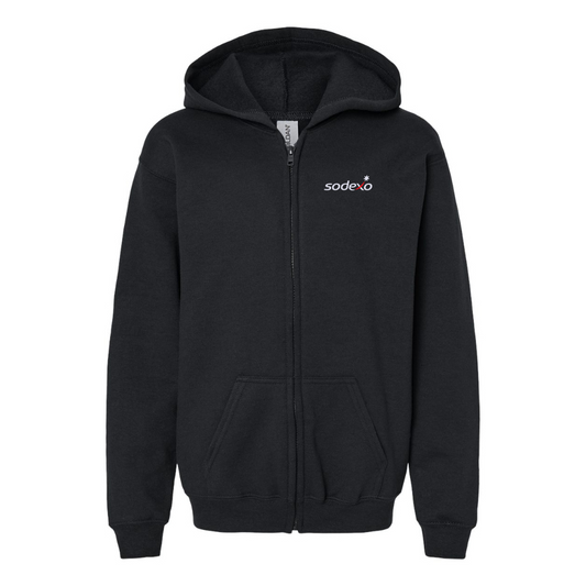 Youth Sodexo Gildan Heavy Blend Full Zip Hooded Sweatshirt