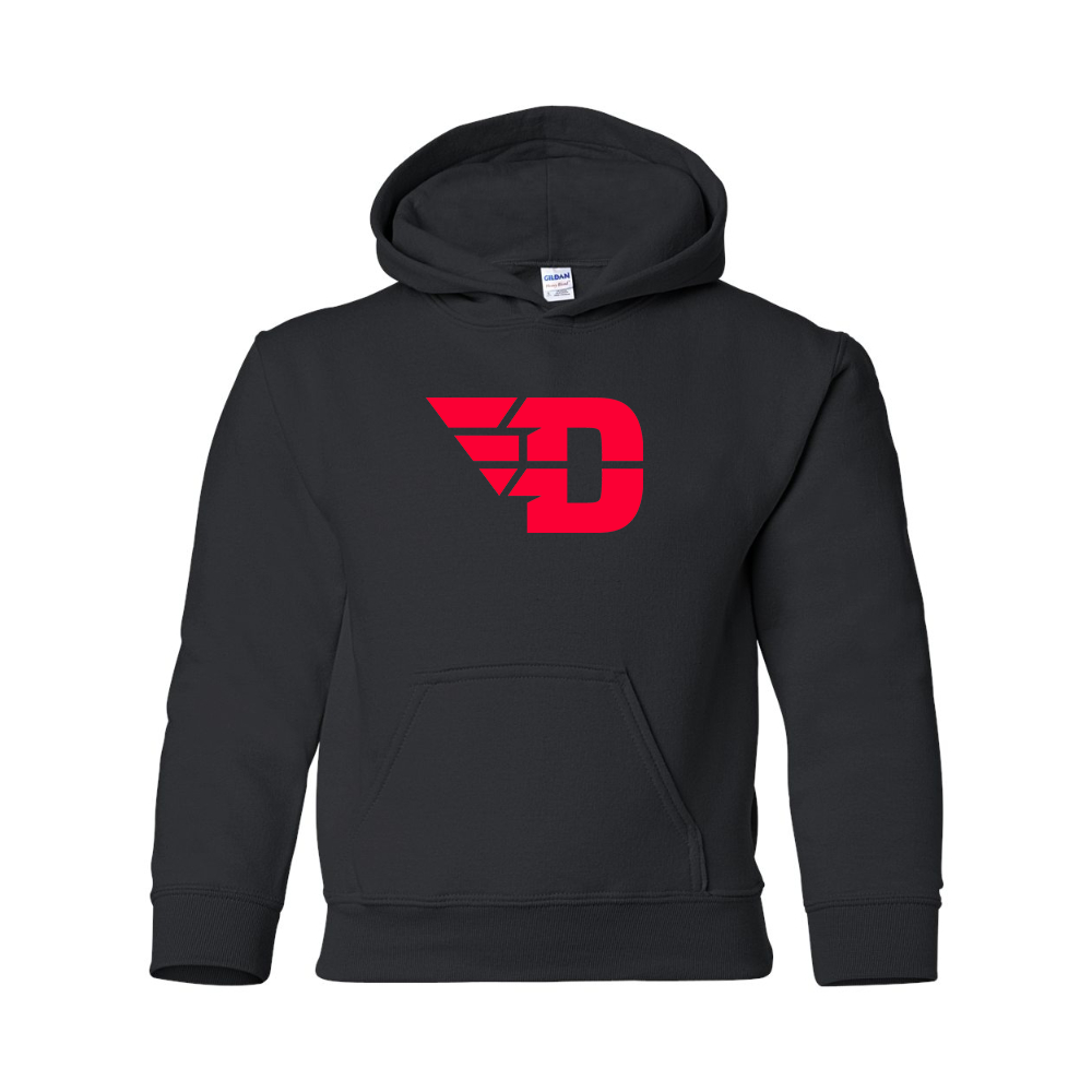 Youth  Dayton Flyers Gildan Heavy Blend  Hooded Sweatshirt