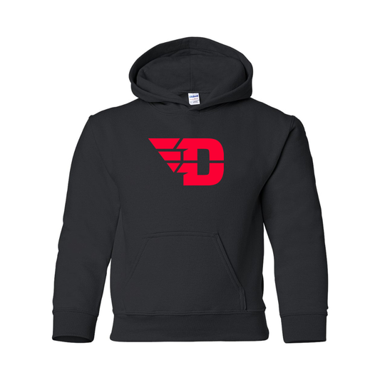 Youth  Dayton Flyers Gildan Heavy Blend  Hooded Sweatshirt
