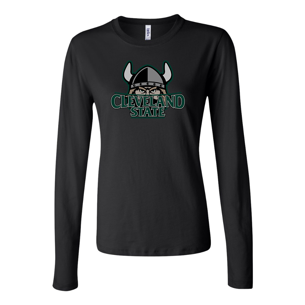 BELLA CANVAS Cleveland State Vikings Jersey Long Sleeve Tee