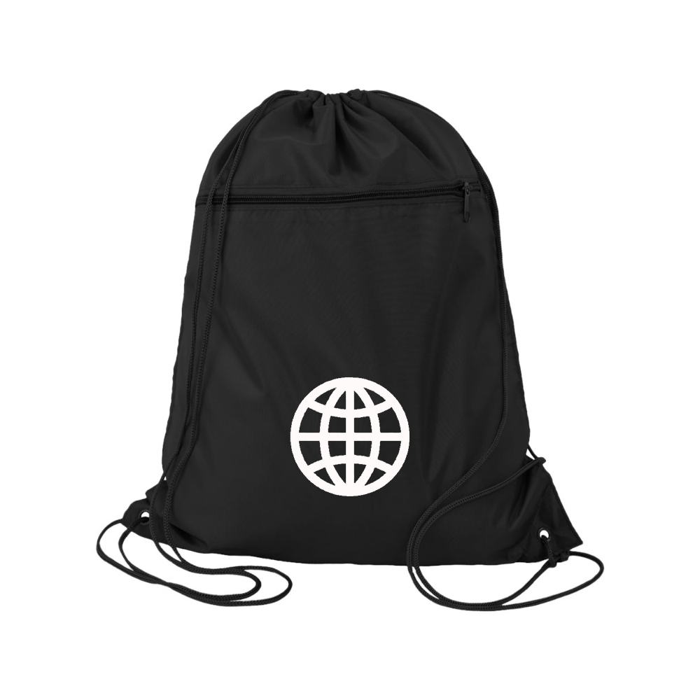 Internet Globe  Q-Tees - Polyester Cinchpack
