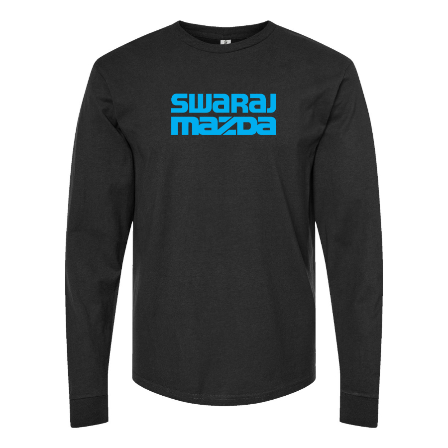 Men's Swaraj Mazda Logo Cotton Long Sleeve T-Shirt