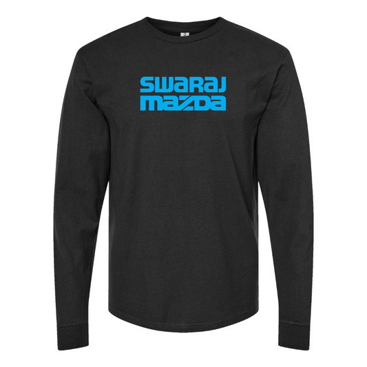 Men's Swaraj Mazda Logo Cotton Long Sleeve T-Shirt