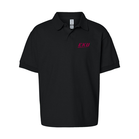 Youth  Eastern Kentucky Colonels  Gildan Dry Blend Jersey Polo