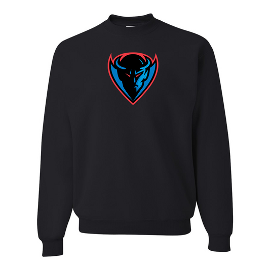 Men's  DePaul Blue Demons JERZEES NuBlend Crewneck Sweatshirt