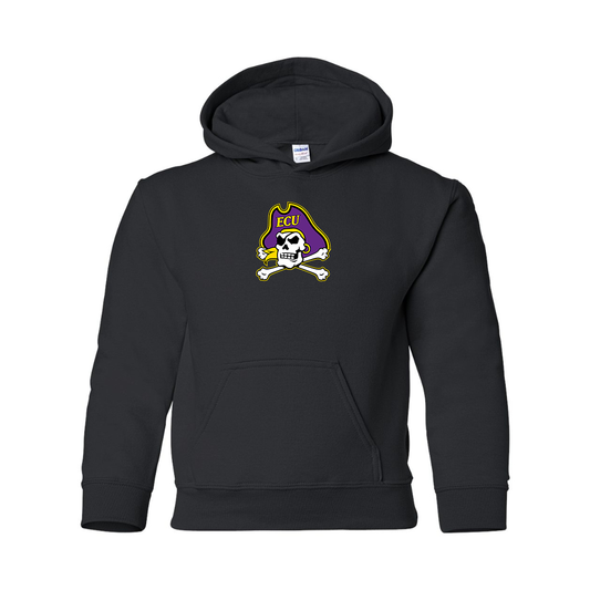 Youth  East Carolina Pirates  Gildan Heavy Blend  Hooded Sweatshirt