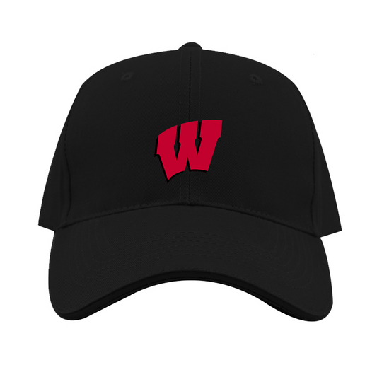 Wisconsin Badgers Logo  Dad Baseball Cap Hat