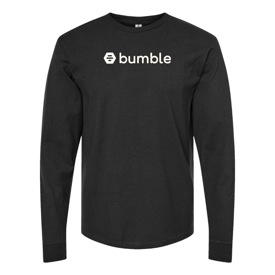 Men's  Bumble Logo  Cotton Long Sleeve T-Shirt