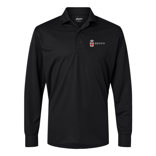 Men's Brown University  Paragon Prescott Long Sleeve Polo