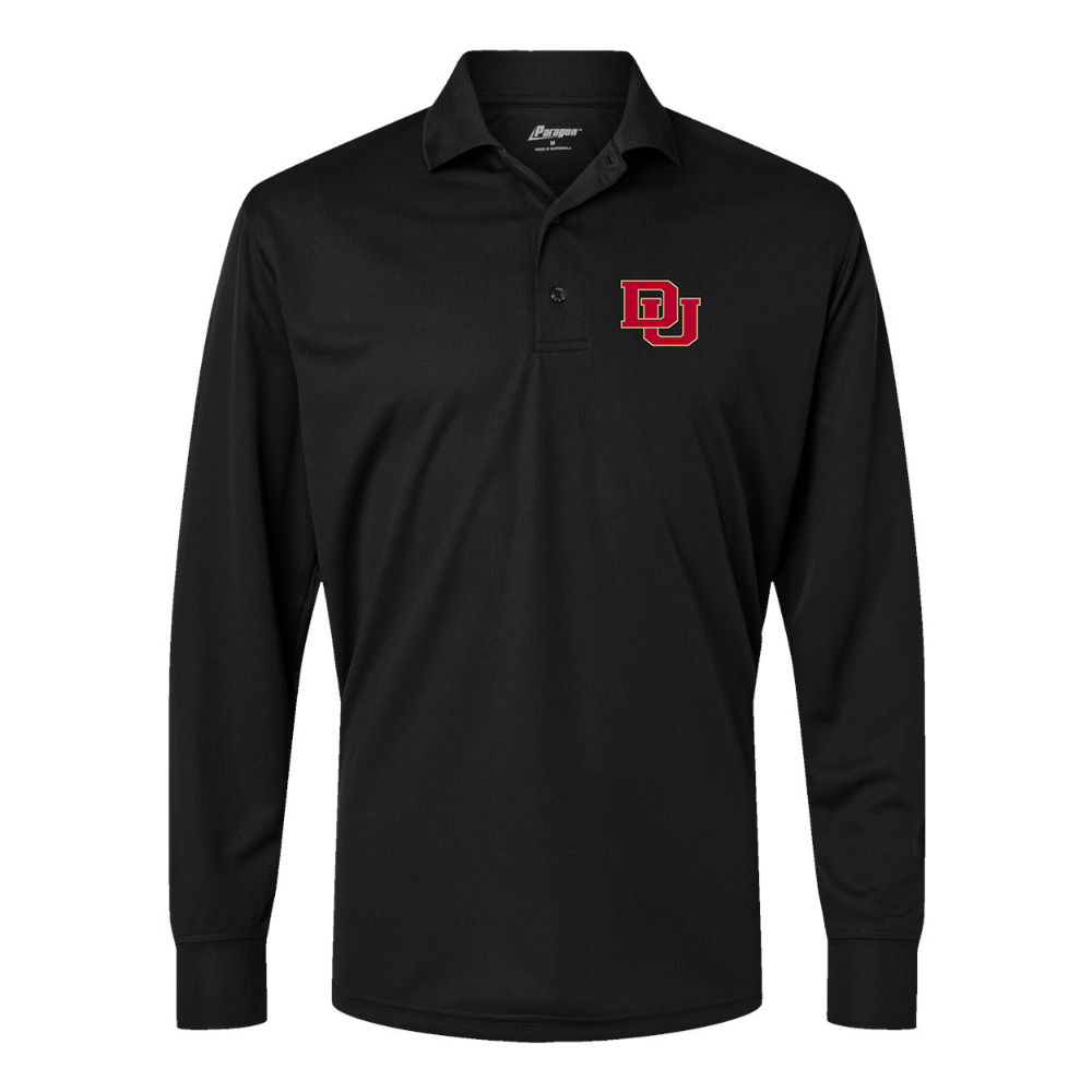 Men's Denver Pioneers  Paragon Prescott Long Sleeve Polo