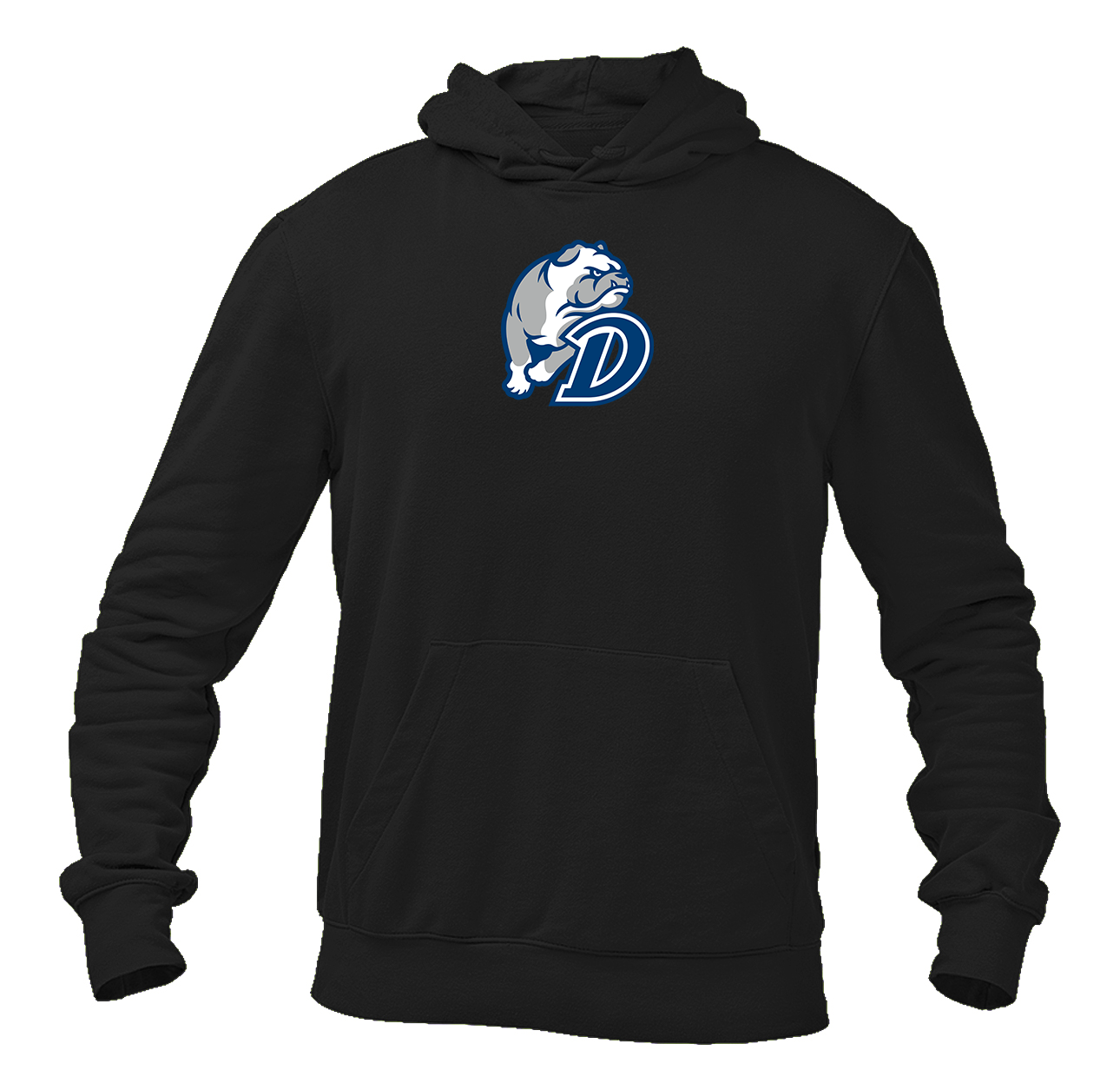 Men's  Drake Bulldogs Heavy Blend Hooded Sweatshirt