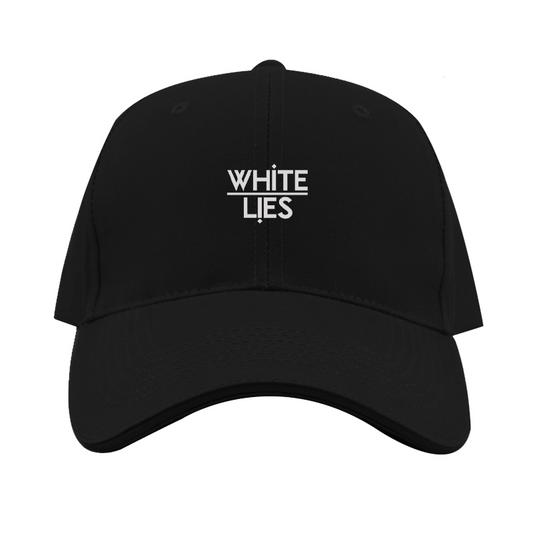 White Lies  Logo Dad Baseball Cap Hat