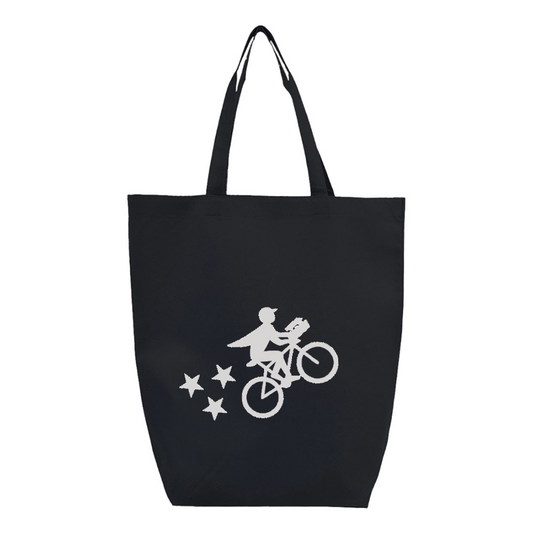 Postmates Bike Q-Tees Non-Woven Gusset Bottom Tote