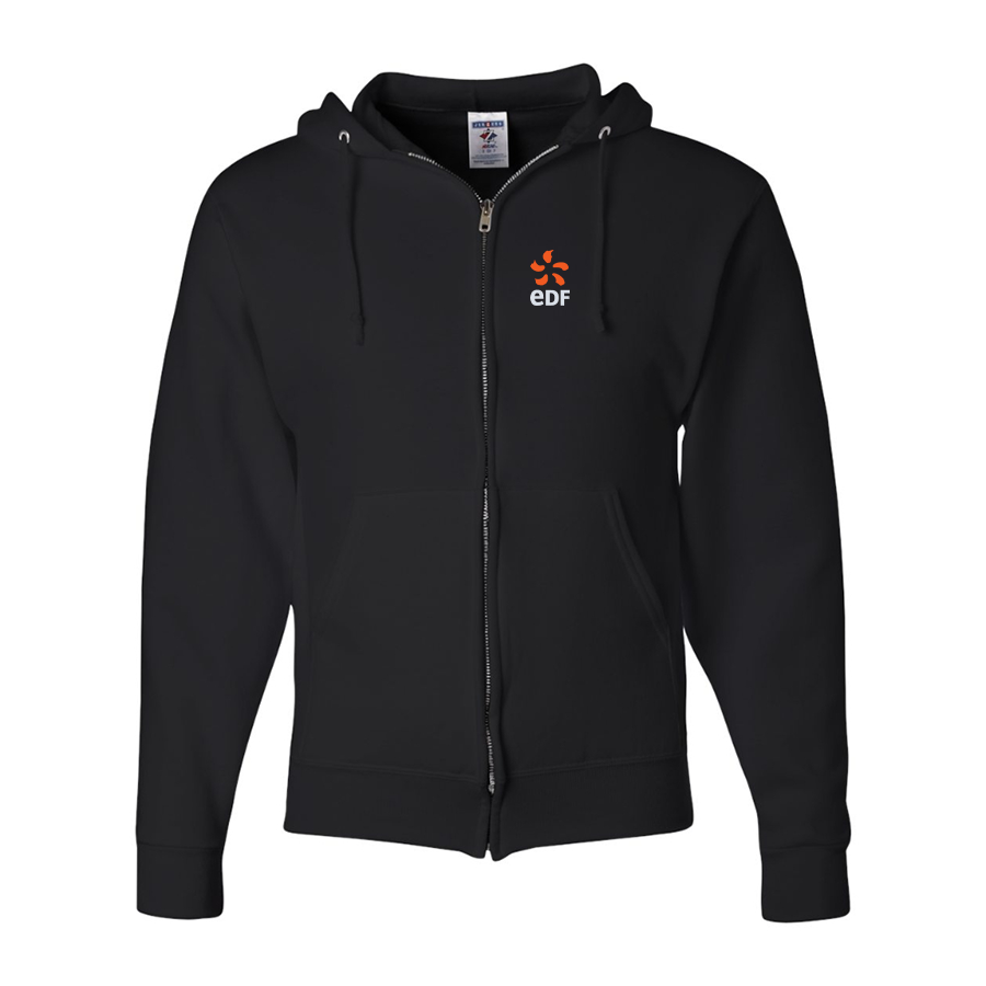 Men's Edf JERZEES NuBlend Full-Zip Hooded Sweatshirt