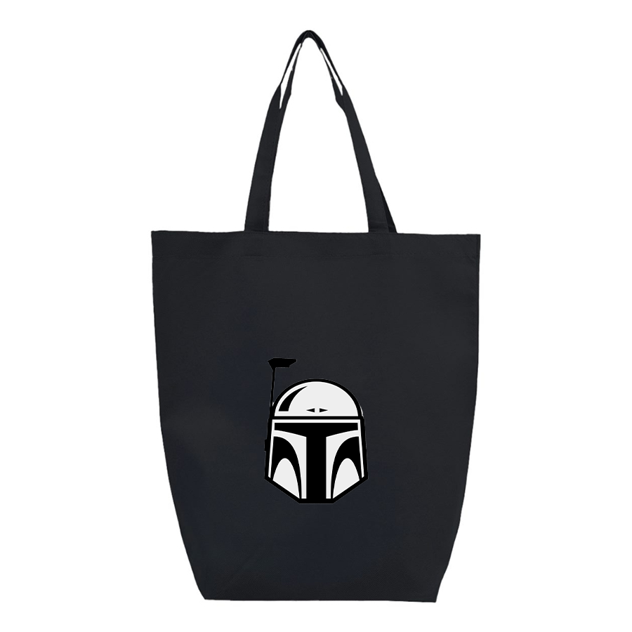 Star Wars Boba Fett Helmet Q-Tees Non-Woven Gusset Bottom Tote