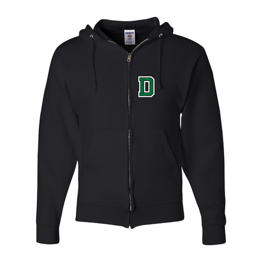 Men's Dartmouth Big Green JERZEES NuBlend Full-Zip Hooded Sweatshirt