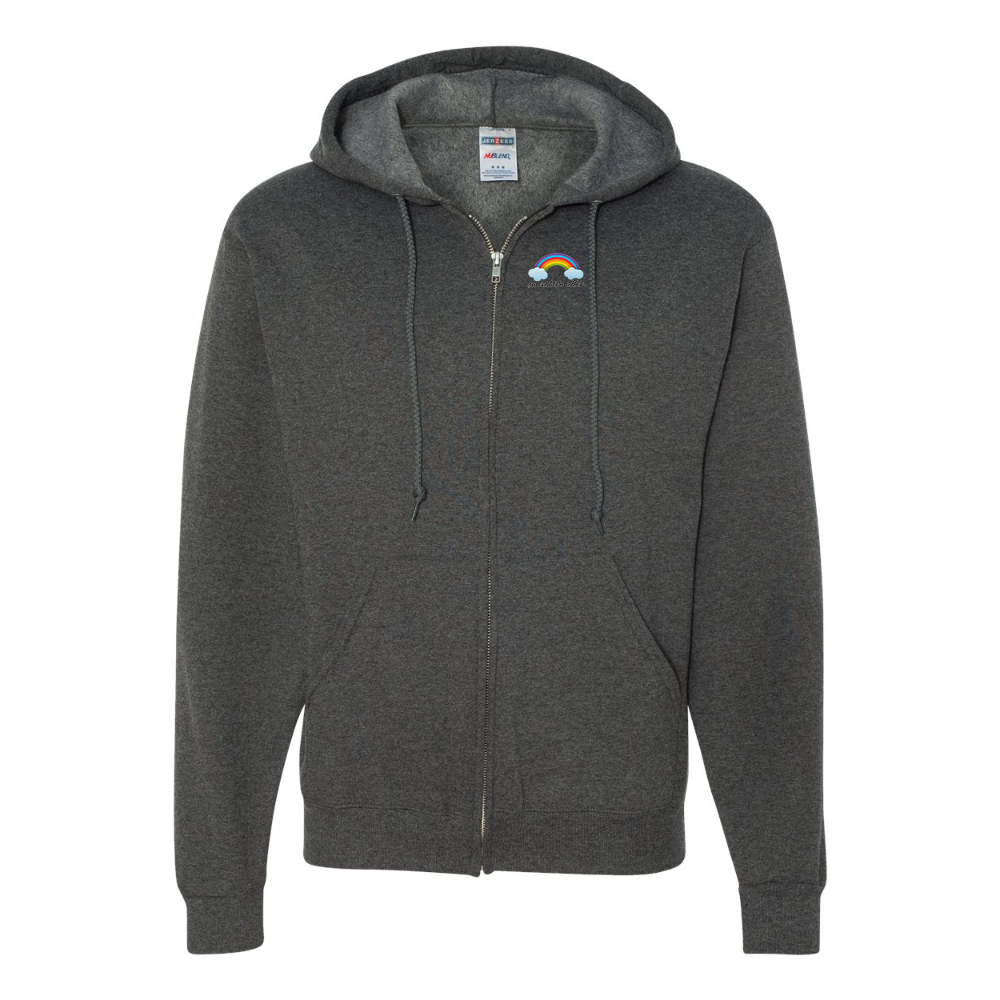 Men's Ça va bien aller JERZEES NuBlend Full-Zip Hooded Sweatshirt