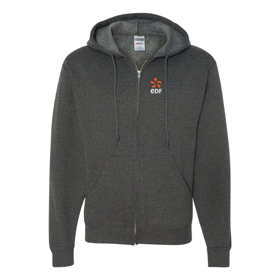 Men's Edf JERZEES NuBlend Full-Zip Hooded Sweatshirt